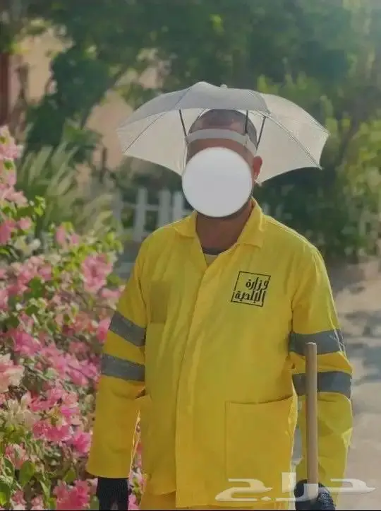 مظلة رأس تحمى من حرارة الشمس للعمال والتوزيع الخيري 13