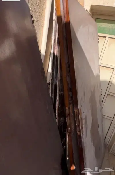 ابواب خشب مع المنيوم مستعمل 2