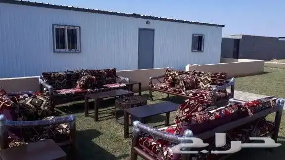 كراسي حديد . جلسة خارجيه 1