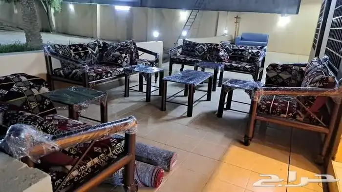 كراسي حديد . جلسة خارجيه 3