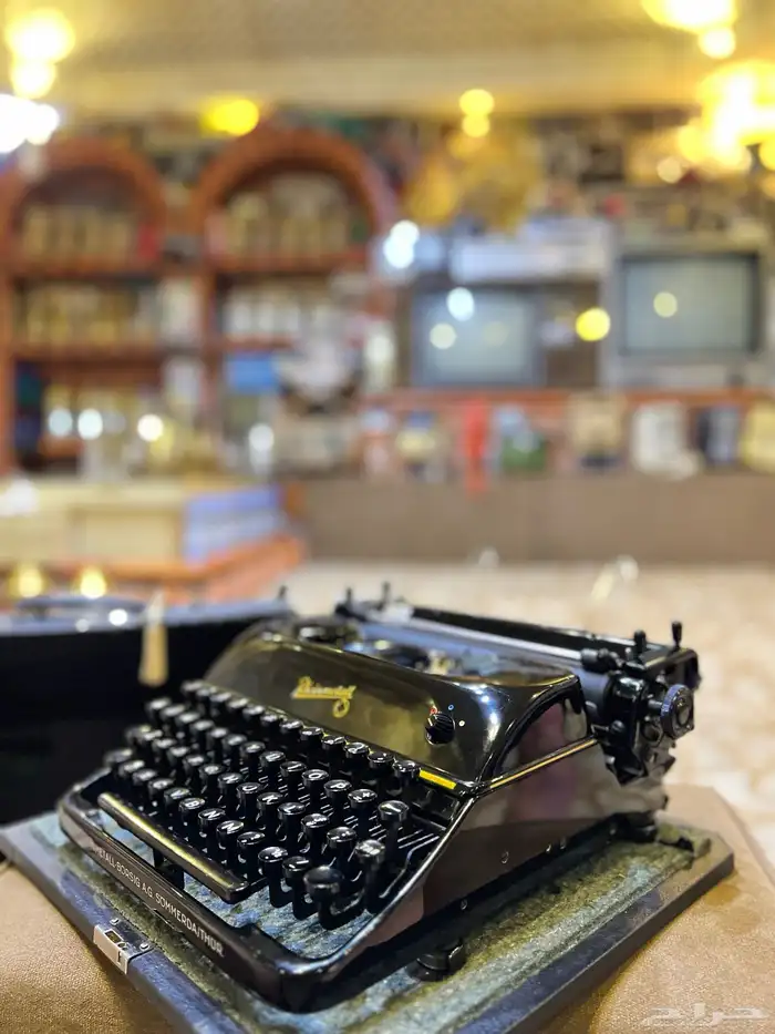 طابعة يدوية ملكية قديمة جدا 1950م تراثية 8