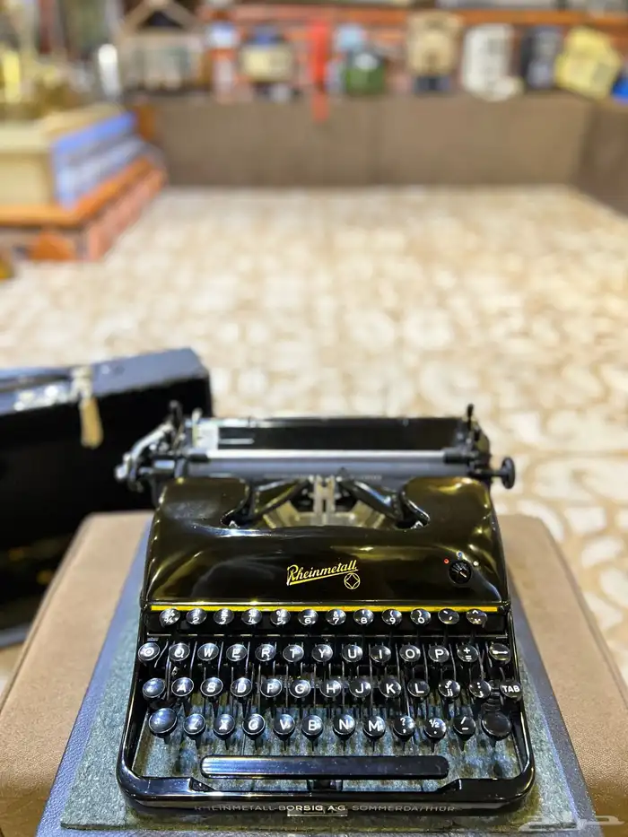 طابعة يدوية ملكية قديمة جدا 1950م تراثية 7