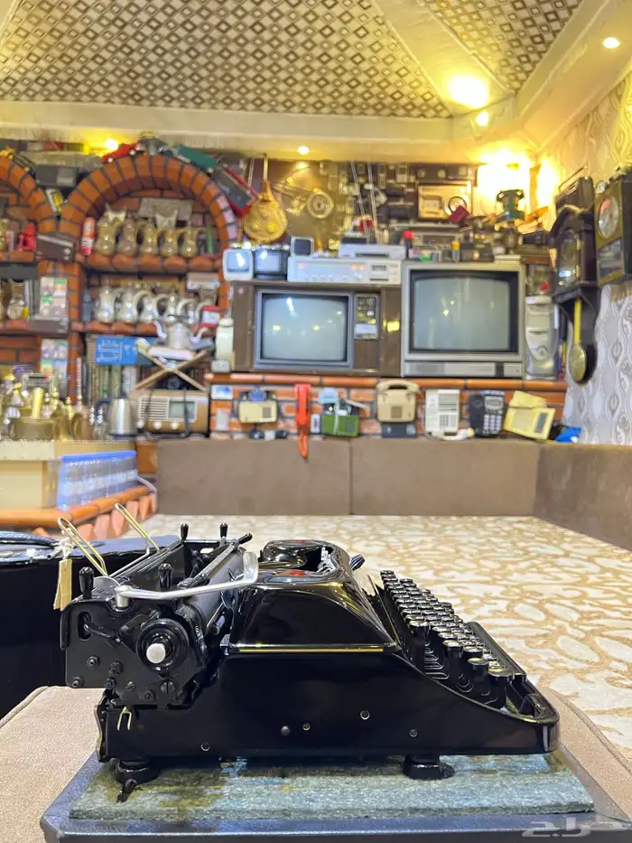 طابعة يدوية ملكية قديمة جدا 1950م تراثية 14