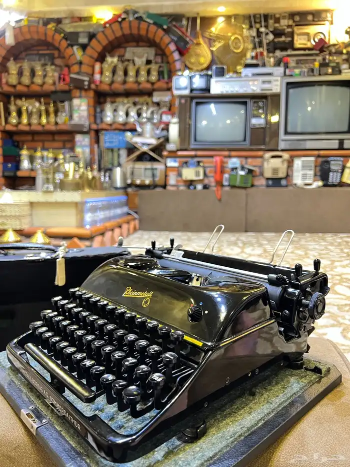 طابعة يدوية ملكية قديمة جدا 1950م تراثية 9