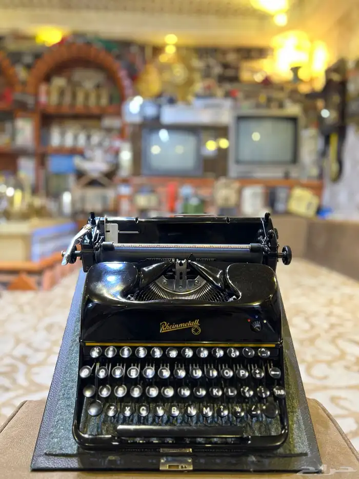 طابعة يدوية ملكية قديمة جدا 1950م تراثية 23