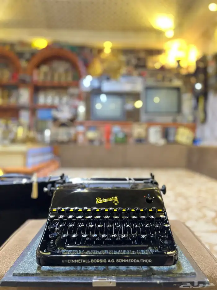 طابعة يدوية ملكية قديمة جدا 1950م تراثية 6