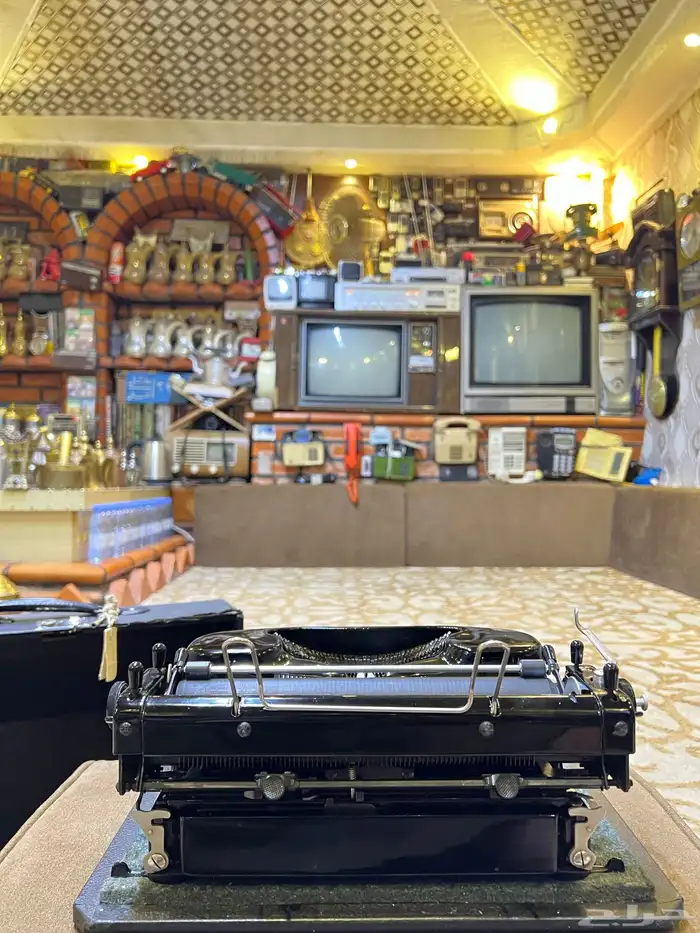 طابعة يدوية ملكية قديمة جدا 1950م تراثية 13