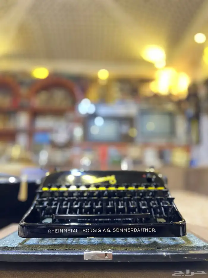 طابعة يدوية ملكية قديمة جدا 1950م تراثية 18