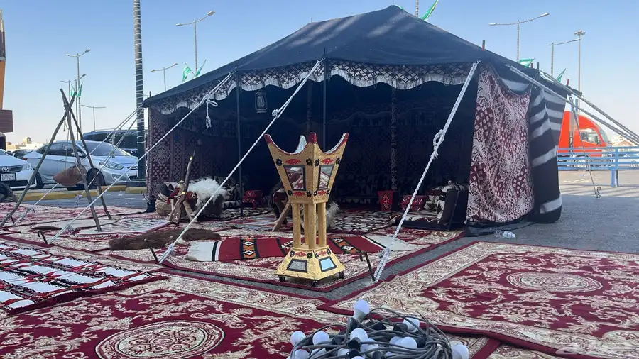 تاجير خيام  تاجير بيوت شعر زل ملكي كراسي طاولات كنب حديد 0