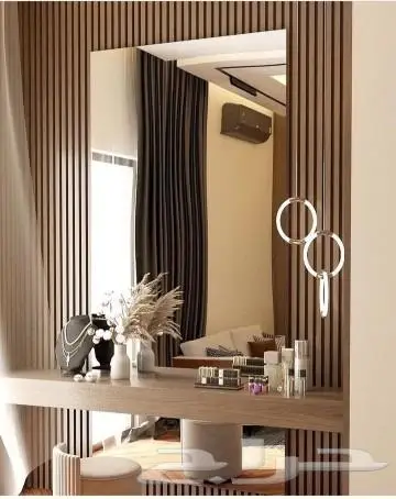 فوم بديل شيبورد تكسيات خشب مرايا مداخل شاشات وجهات 6