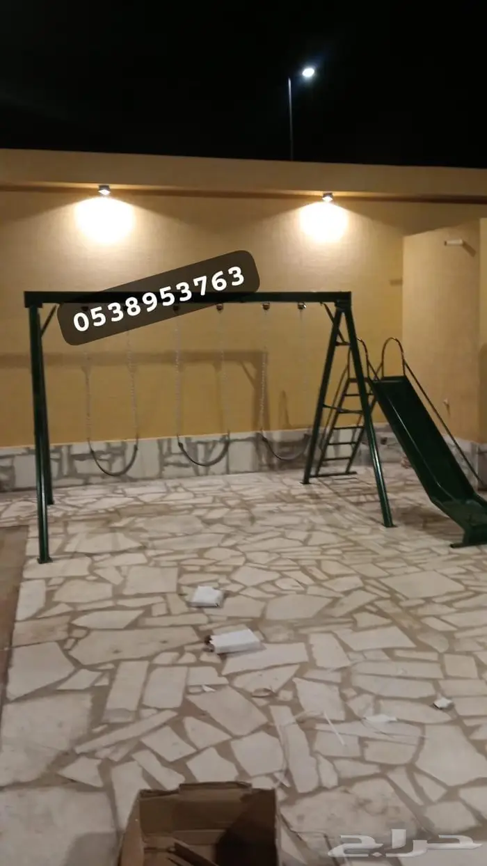 العاب مراجيح مع جلسات حديدية فخمة 3