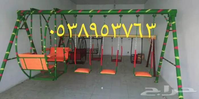 العاب مراجيح مع جلسات حديدية فخمة 18