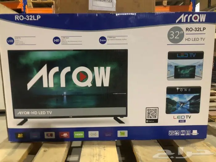 تلفزيون قياسي 32 بوصة بتقنية HD LED من اركيو أسود 0