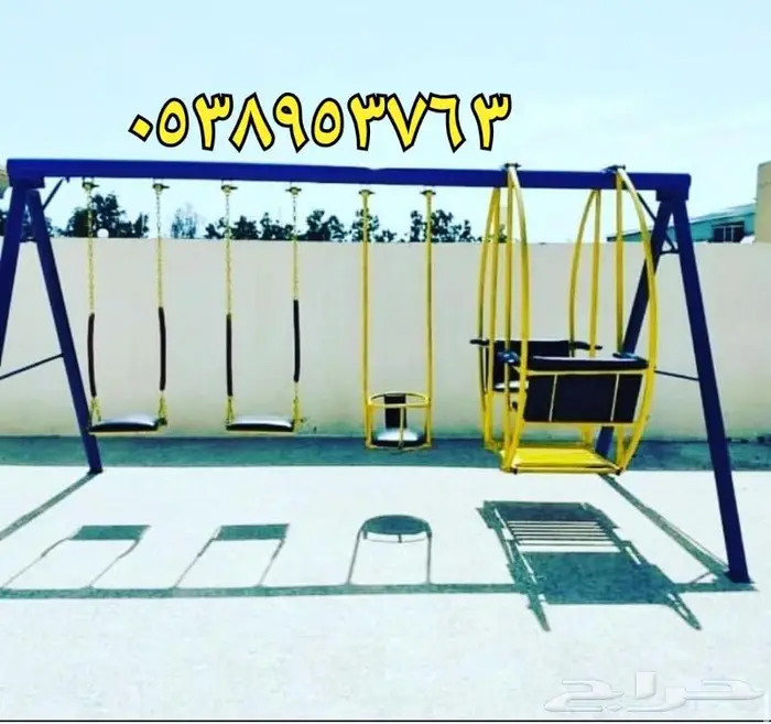 العاب مراجيح مع جلسات حديدية فخمة 22
