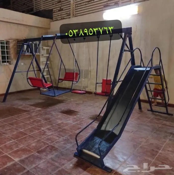 العاب مراجيح مع جلسات حديدية فخمة 2
