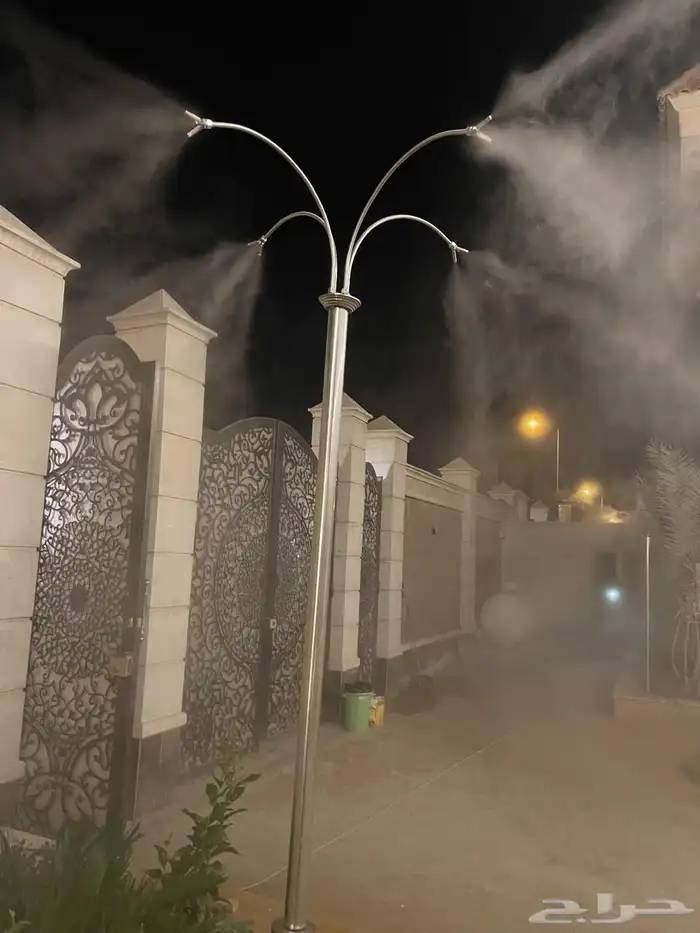 تركيب اجهزة ضباب ورذاذ للتبريد جلسات خارجيه مراوح الحرم 1