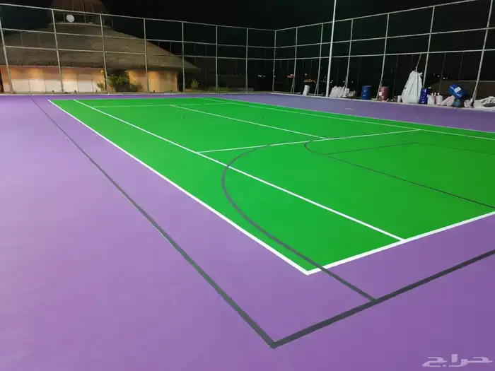 أرضيات مطاطيه ملاعب تنس وطائره بلاط مطاطي رول مطاطي 16