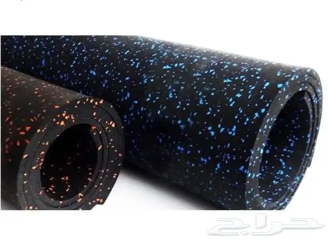 أرضيات مطاطيه ملاعب تنس وطائره بلاط مطاطي رول مطاطي 10