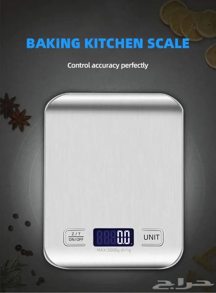 ميزان رقمي للغذاء ستانلس استيل يصل الى 10 كيلو كحد اقصى 5