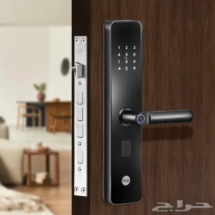 تركيب قفل باب الكتروني يعمل بالبصمة وبرمجة قفل باب ذكي 0