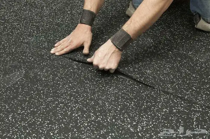 أرضيات مطاطيه ملاعب تنس وطائره بلاط مطاطي رول مطاطي 9