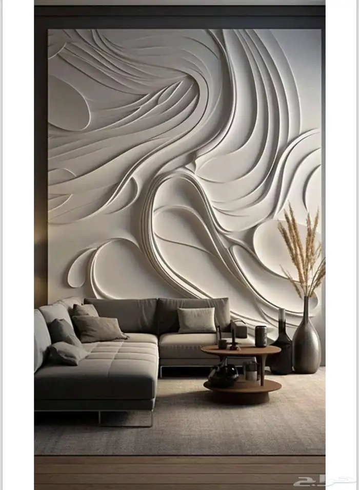 ديكور منزل نحت 3D خشب 5