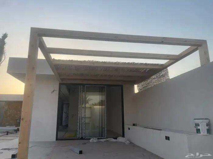 مظلات الخيزران والأخشاب 3