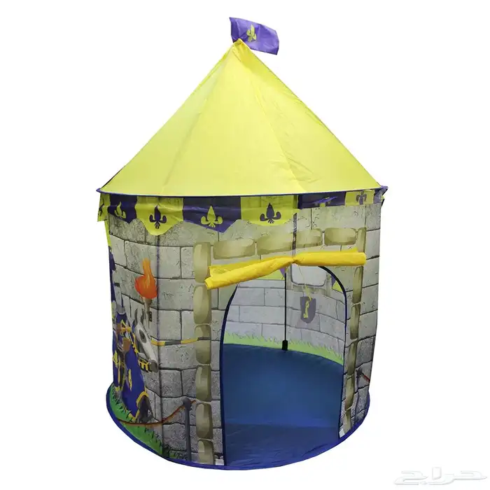 خيمة قماشية للأطفال بتصميم كوخ القلعة وبالحجم الكبير المميز 0