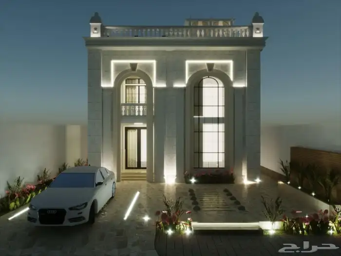 واجهات فلل-تصميم-مصمم-ديكور-واجهات مودرن-معماري-واجهات فلل 16