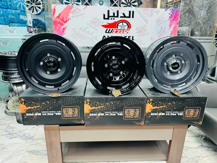 جنوط بلاك بير الاصليه ضمان 5سنوات مقاس 17 20
