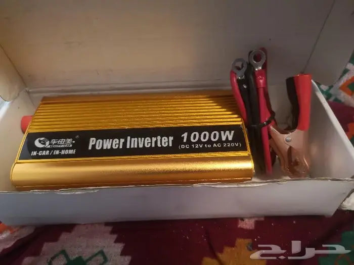 محول كهرباء على بطارية السيارة 1000واط جديد بالكرتون 1