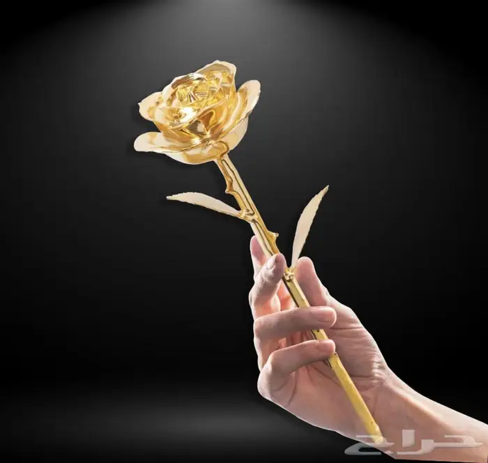 الوردة المطلية بالذهب الحقيقيه الاصلية وزن 170 جم 0
