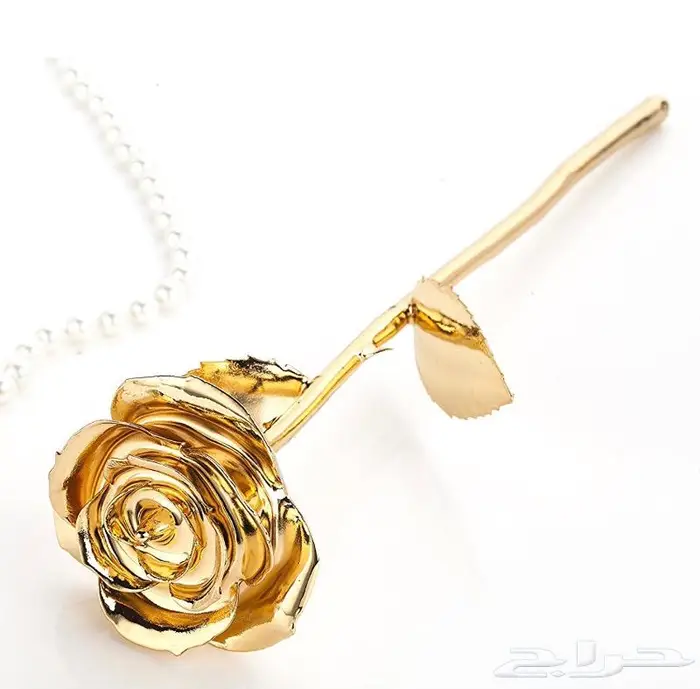 الوردة المطلية بالذهب الحقيقيه الاصلية وزن 170 جم 1
