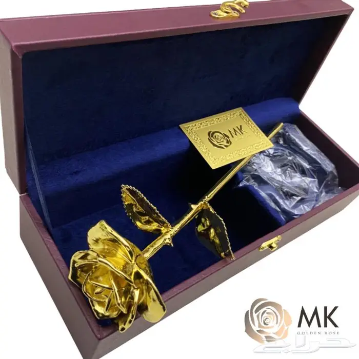 الوردة المطلية بالذهب الحقيقيه الاصلية وزن 170 جم 12