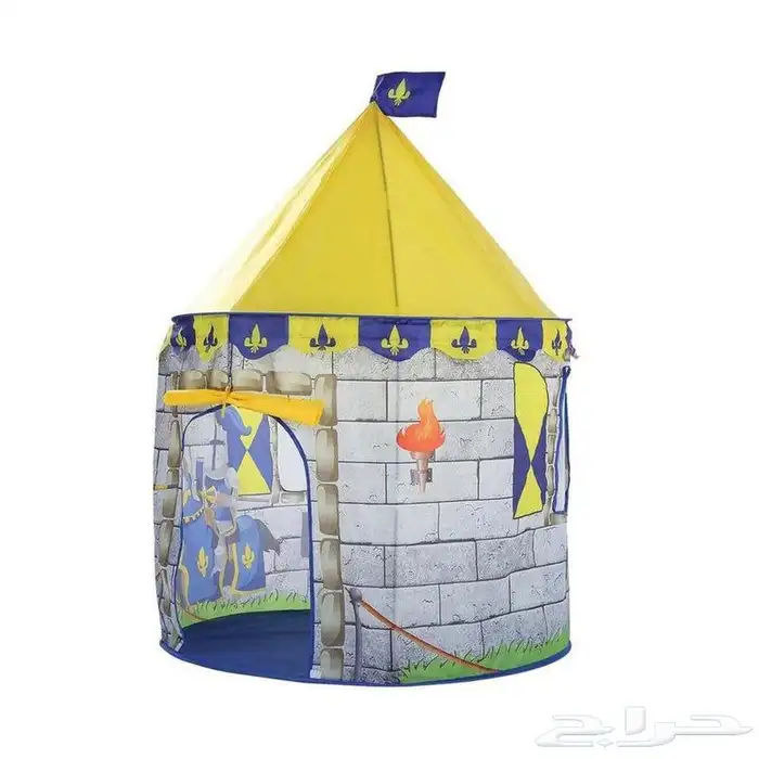 خيمة قماشية للأطفال بتصميم كوخ القلعة وبالحجم الكبير المميز 1