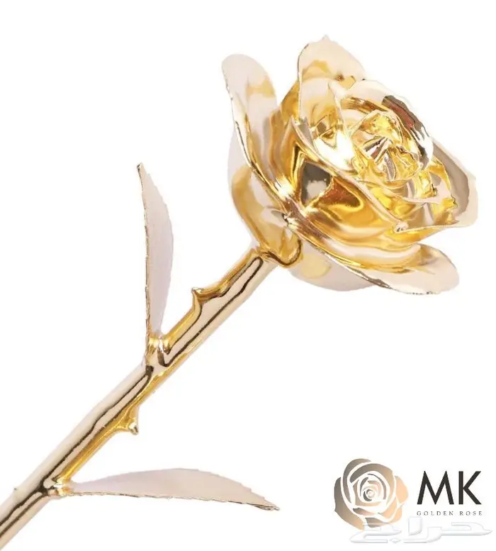 الوردة المطلية بالذهب الحقيقيه الاصلية وزن 170 جم 14