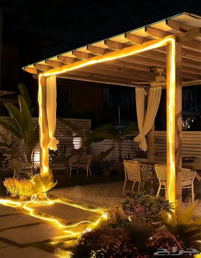 شريط إضاءة LED مدعوم بالطاقة الشمسية - 7 متر - 300 ليد 2