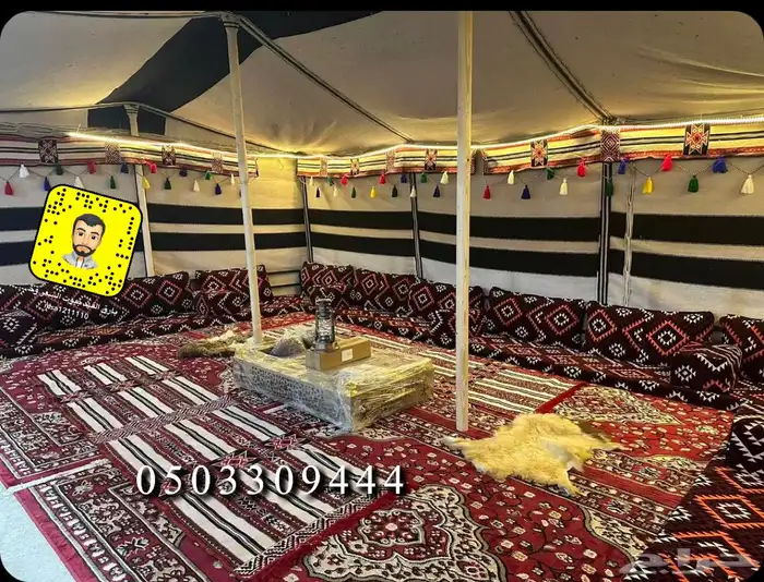 بيوت شعر ابيض بيت شعر خيام 6