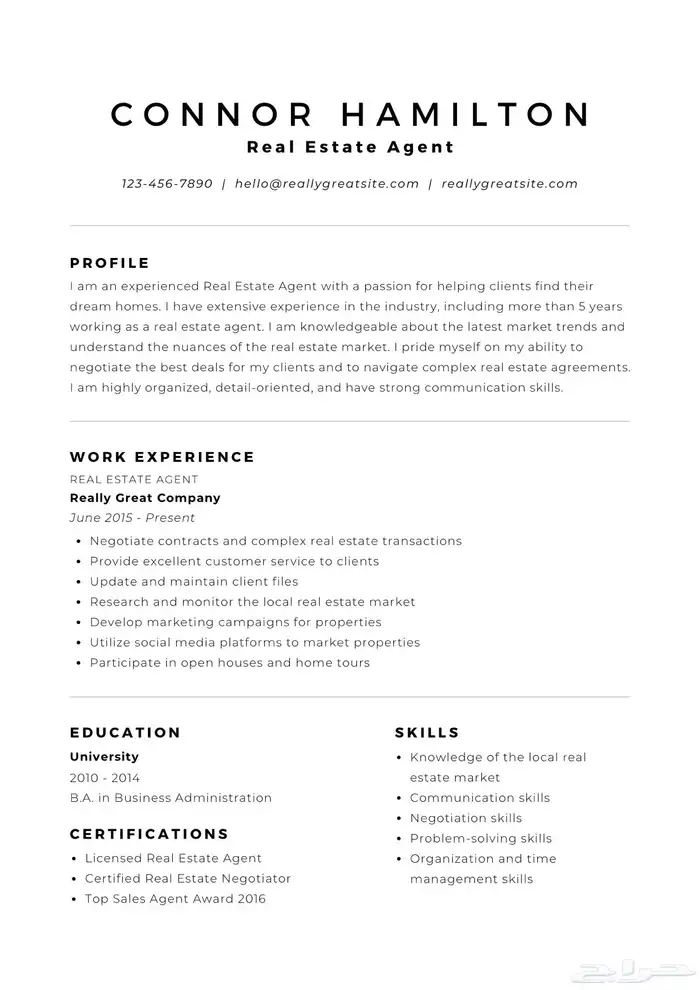 تصميم سيرة ذاتية ( cv ) 5