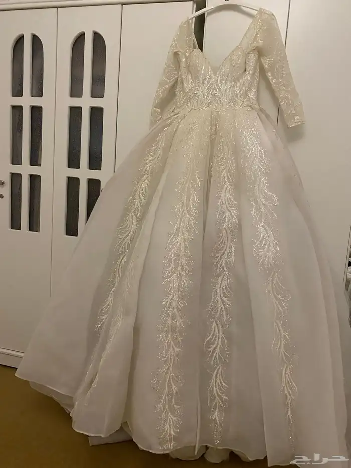 فستان زواج فخم شبه جديد 500 ريال 5