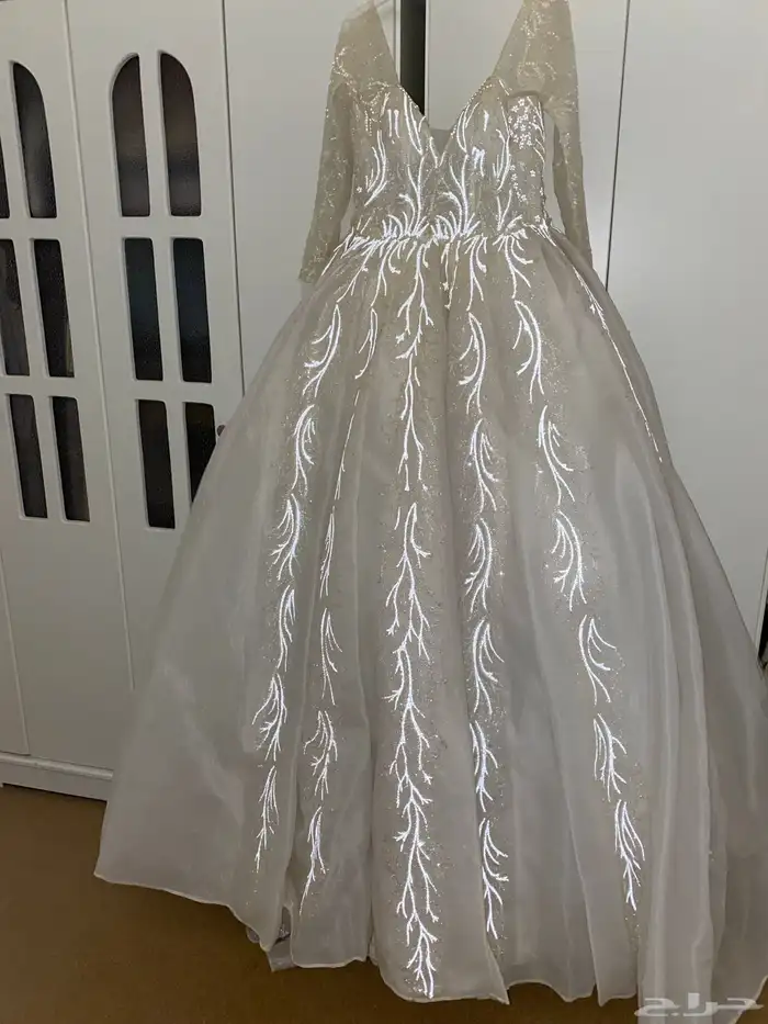 فستان زواج فخم شبه جديد 500 ريال 2