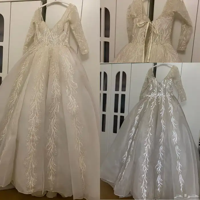 فستان زواج فخم شبه جديد 500 ريال 7