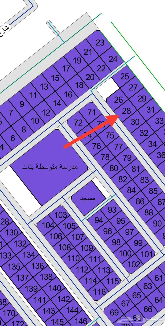 للبيع ارض سكنية حي الخليج النعيرية 2