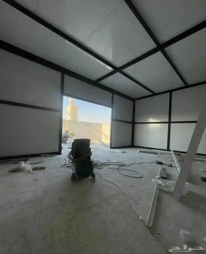 ساندوتش بانل اسمنت بورد مضلات اعمال حديد 10