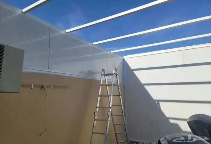 ساندوتش بانل اسمنت بورد مضلات اعمال حديد 9