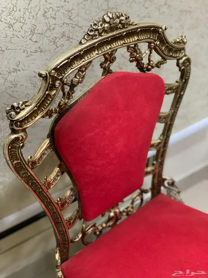 كراسي مع طاولة انتيكه 11