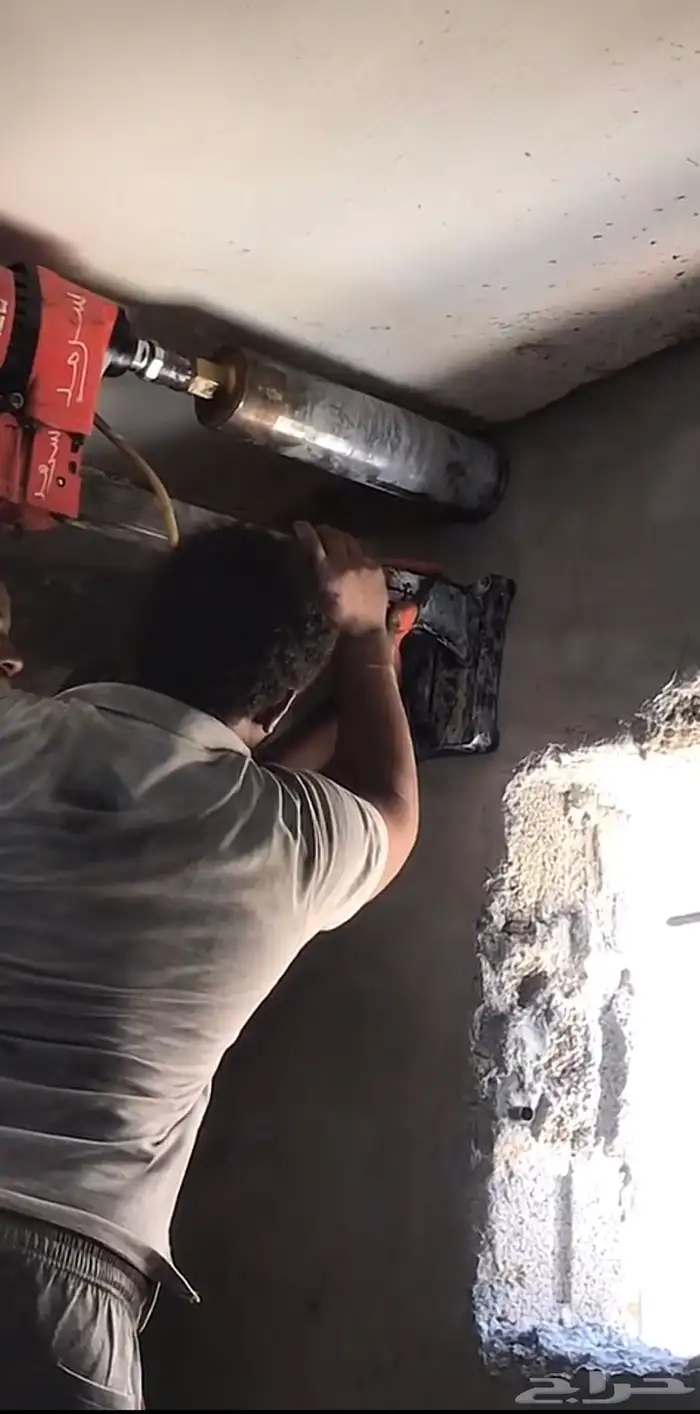 مكينة كور تخريم قص خرسانه فتحات سبلت 8