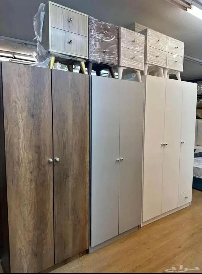 دولاب الملابس جديد سرير خشب 9