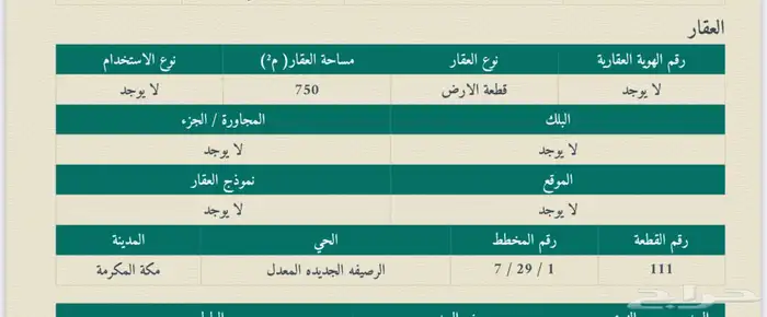 أرض سكنية للبيع من المالك بجوار مسار مكة ومحطة القطار 3