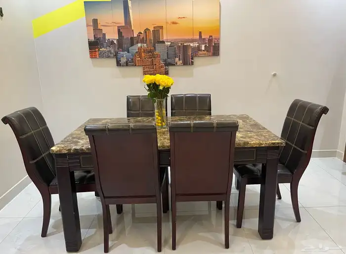 طاولة سفرة 6 كراسي 1